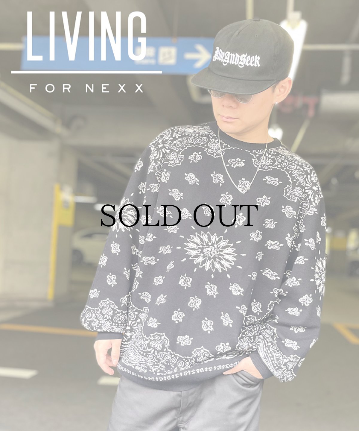 画像6: HIDEANDSEEK(ハイドアンドシーク) / Bandana Sweater (6)