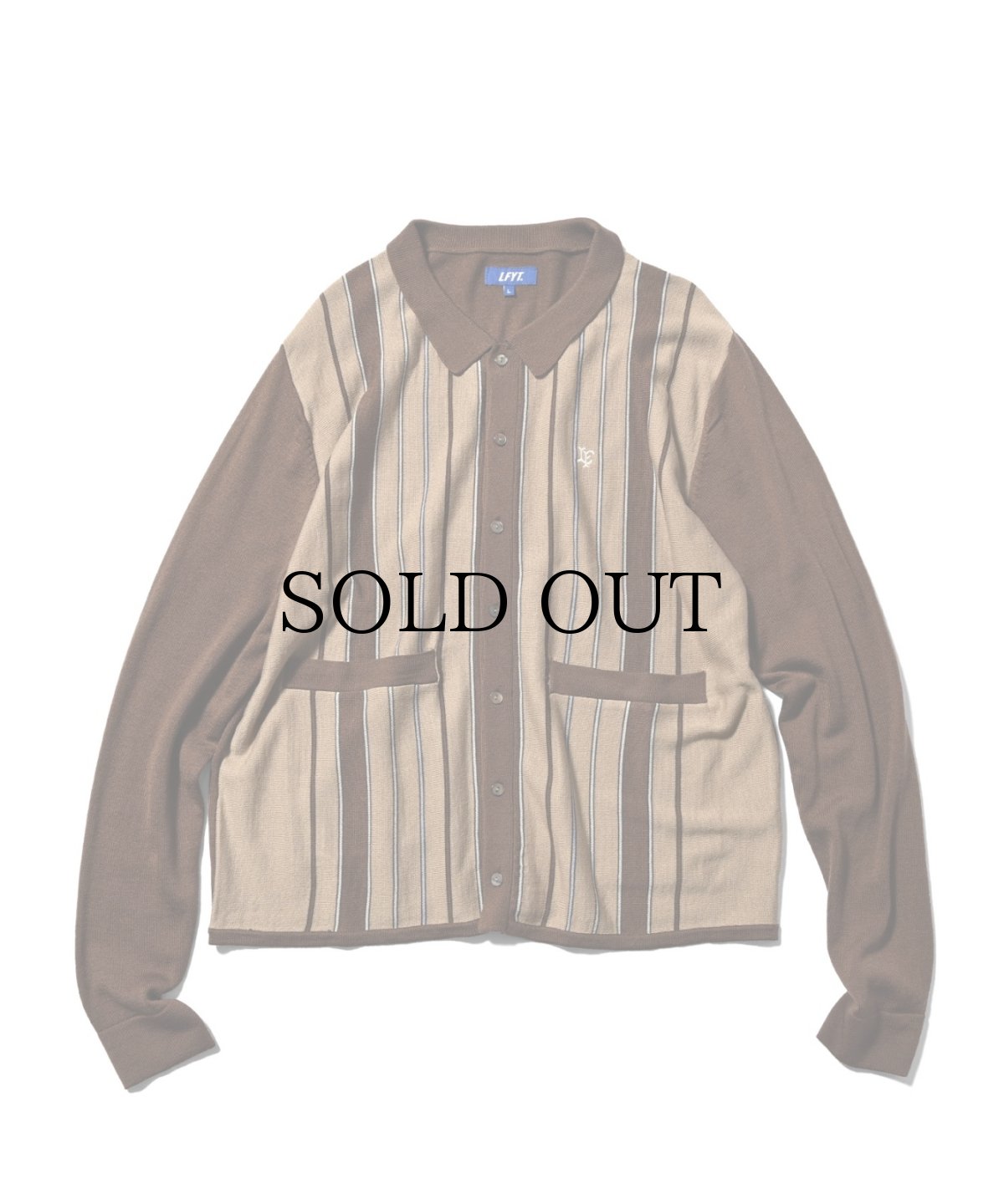 画像3: 【40%OFF】LFYT(ラファイエット) / STRIPED KNIT CARDIGAN (3)