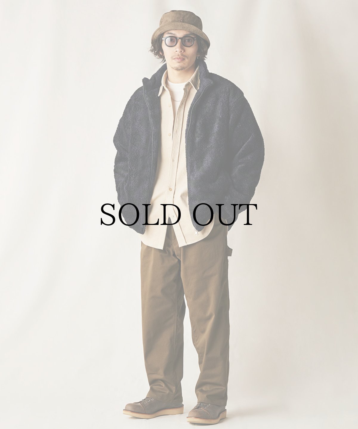 画像13: CALEE(キャリー) / NYLON RIP FLEECE TRACK TYPE JACKET <SNAKE PATTERN> (13)