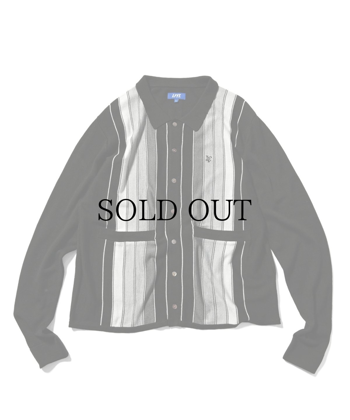 画像2: 【40%OFF】LFYT(ラファイエット) / STRIPED KNIT CARDIGAN (2)