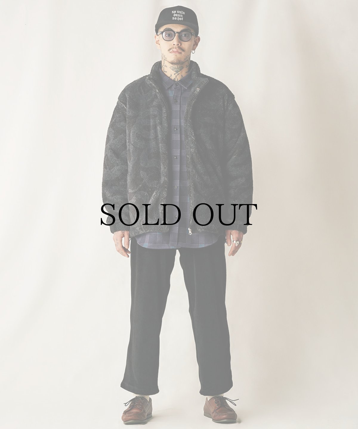 画像15: CALEE(キャリー) / NYLON RIP FLEECE TRACK TYPE JACKET <SNAKE PATTERN> (15)