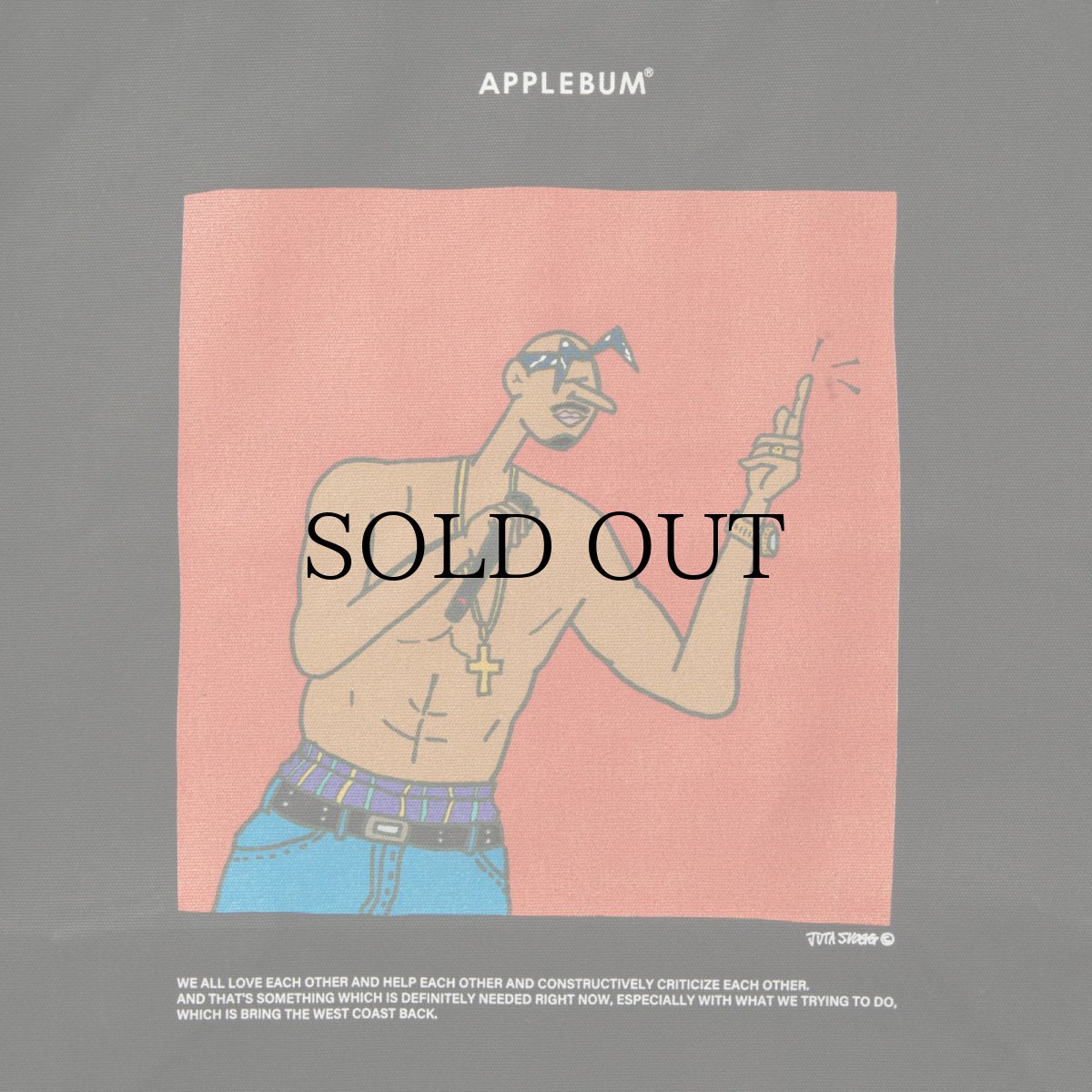 画像3: APPLEBUM(アップルバム) / "Thug Life" Totebag (3)