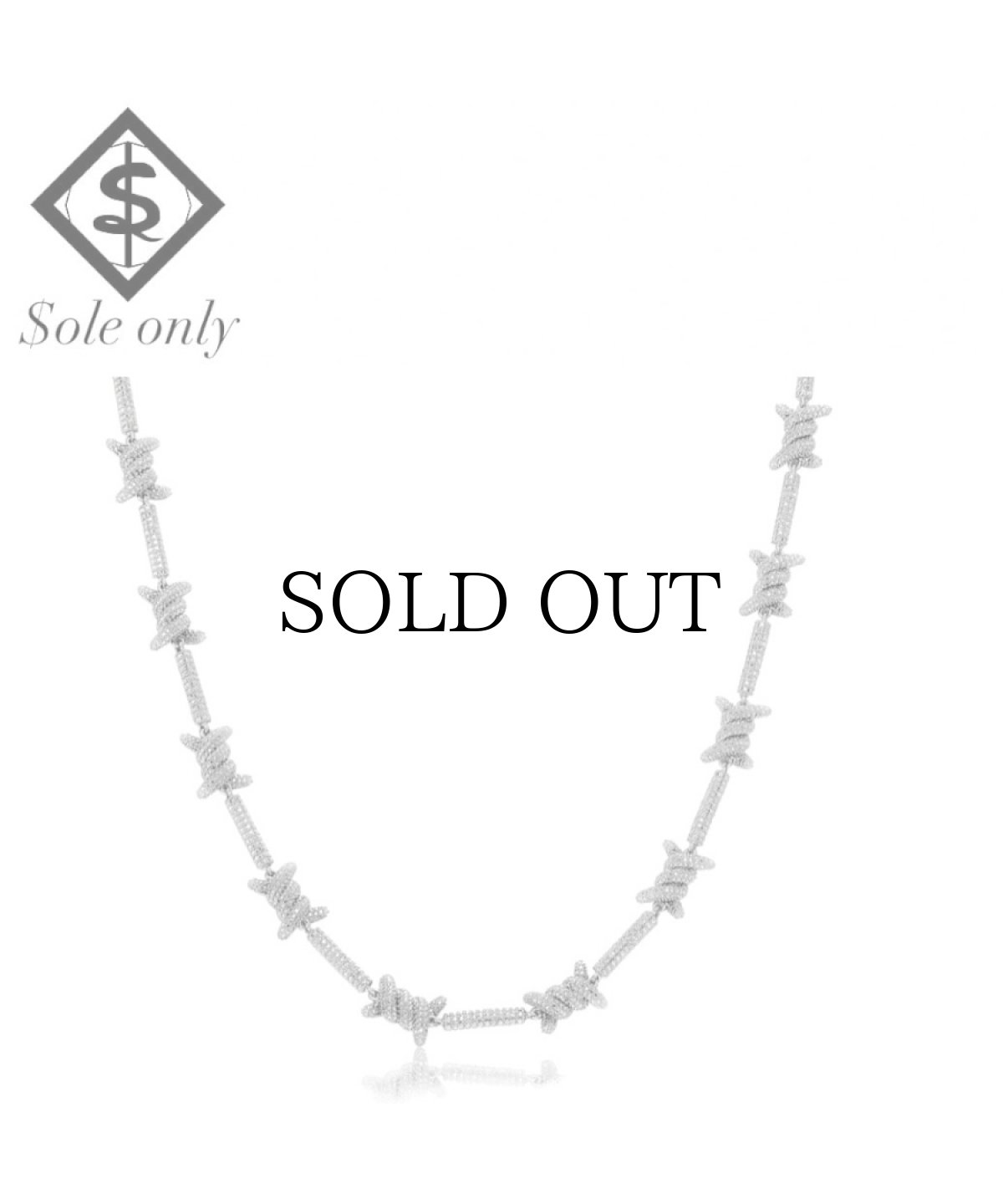 画像1: $ole only(ソールオンリー) / Barbed Wire Motif Necklace (1)