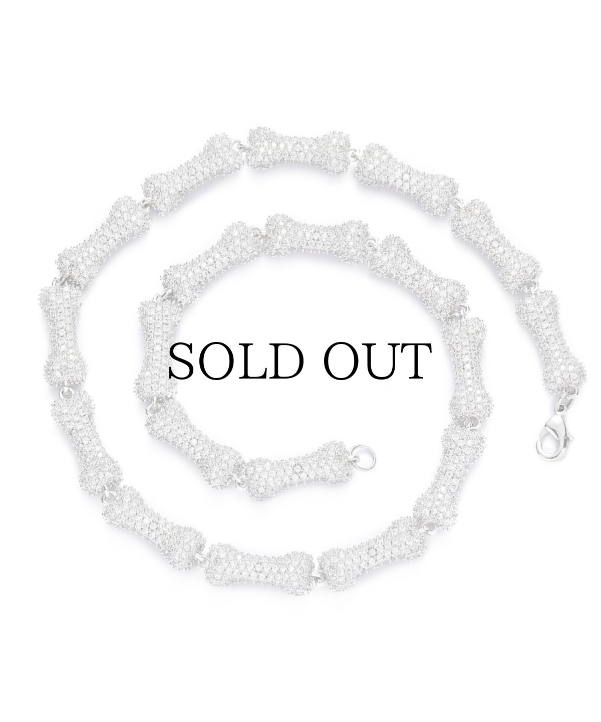 画像2: $ole only(ソールオンリー) / ボーンチェーンネックレス シルバー (2)