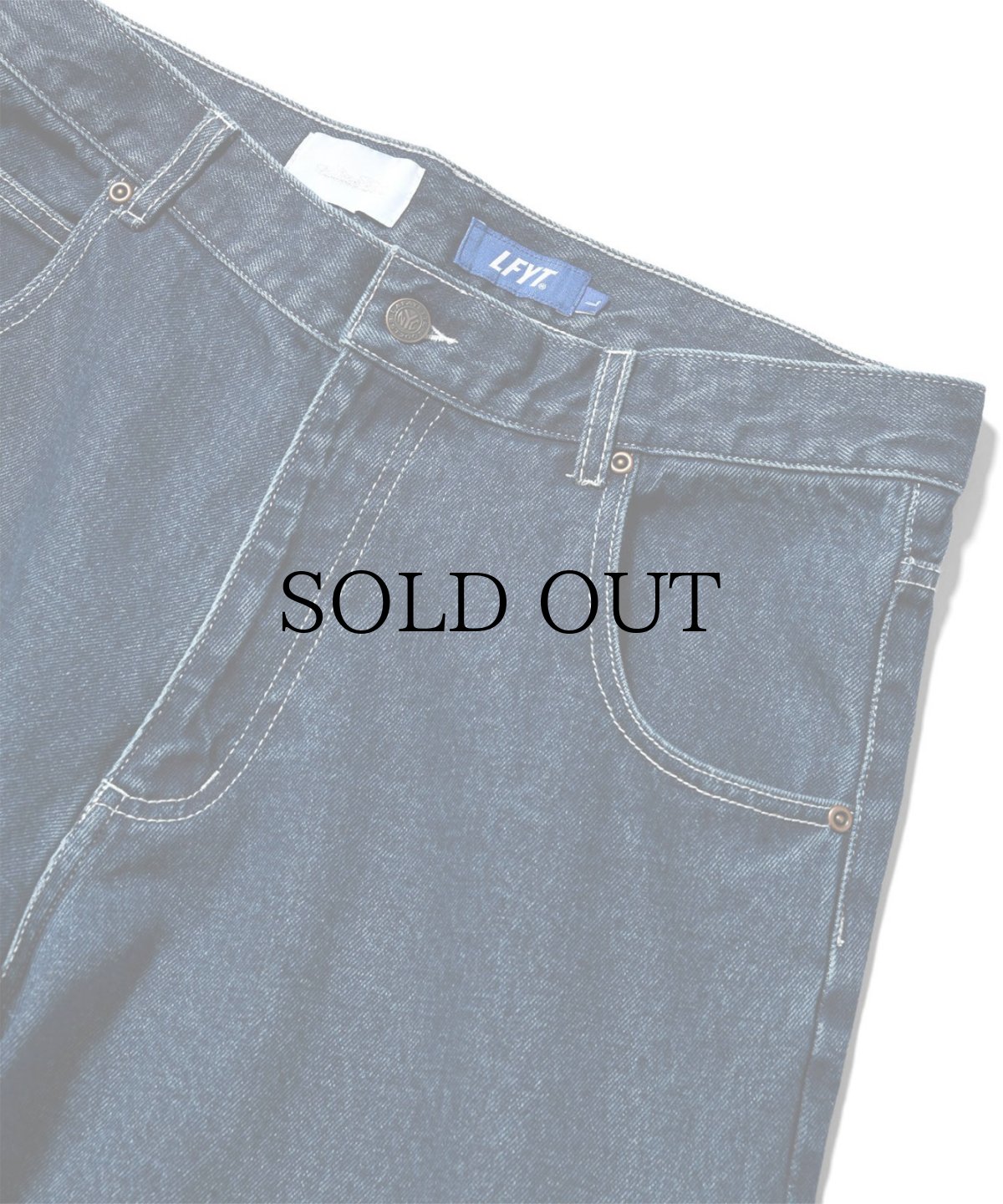 画像4: 【40%OFF】LFYT(ラファイエット) / LFYT x SauRas Being SUPER BAGGIE DENIM PANTS (4)