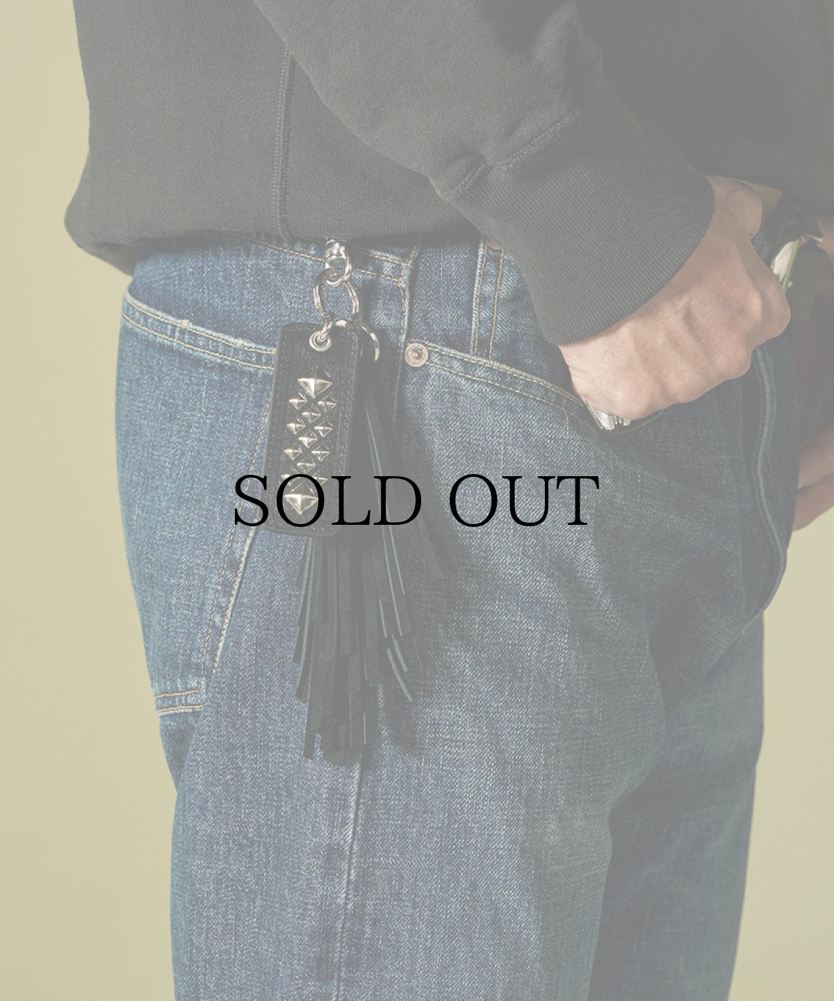 画像4: CALEE(キャリー) / LEATHER TASSEL KEY RING (4)