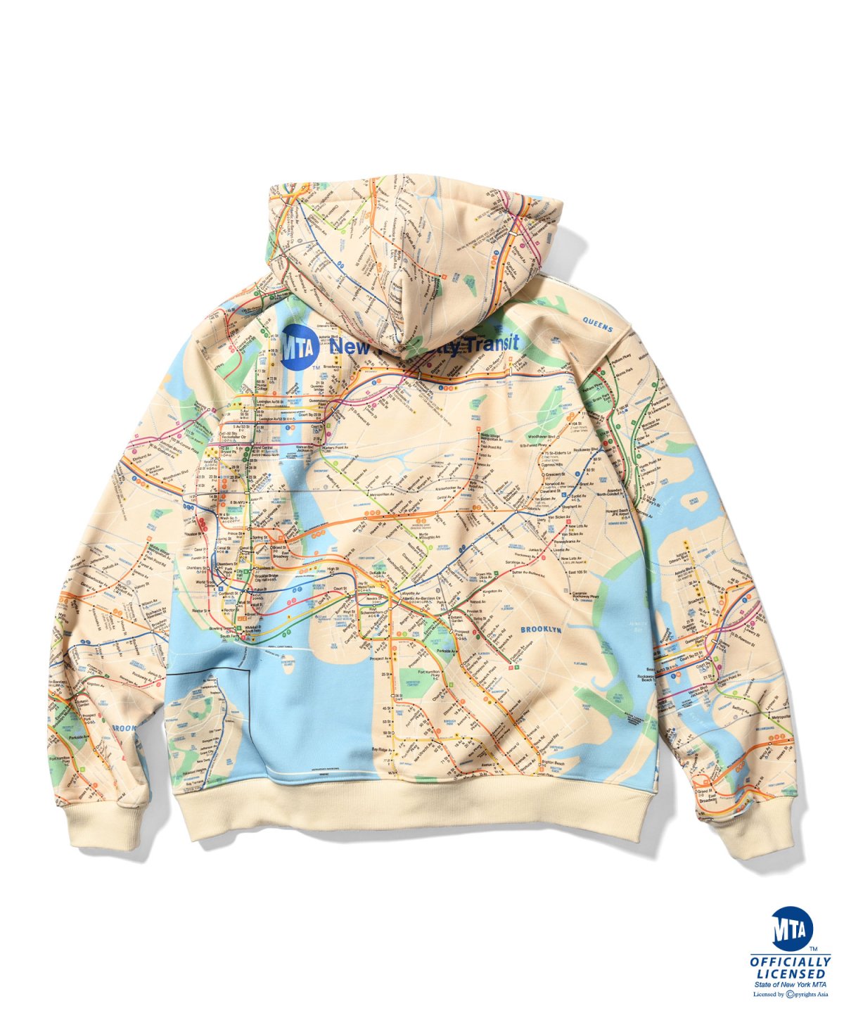 画像3: 【30%OFF】LFYT(ラファイエット) / LFYT x MTA SUBWAY MAP Lafayette LOGO HOOIDE (3)