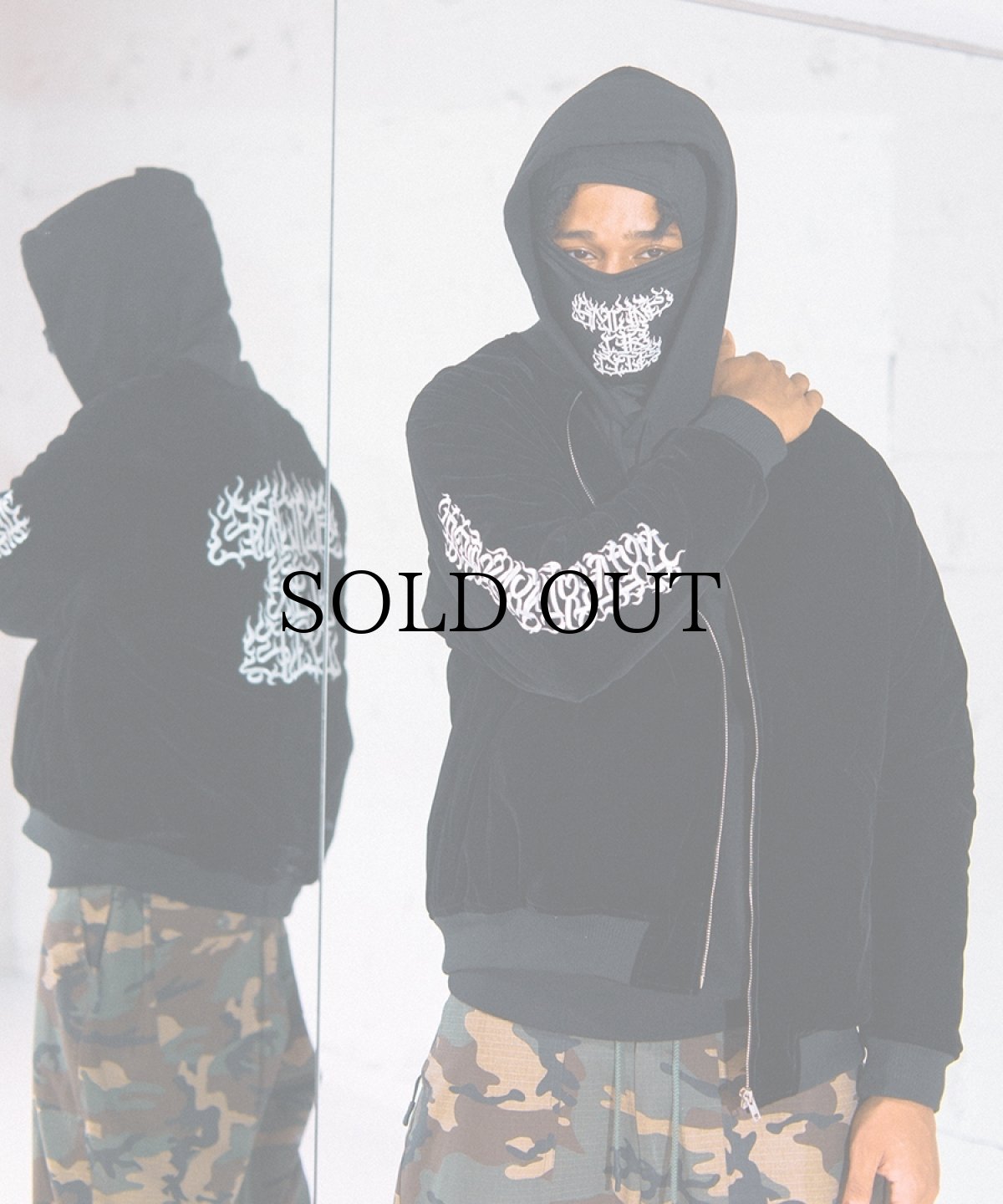 画像24: HAIGHT / [CASPER] FLAMES LOGO VELOUR JACKET (24)