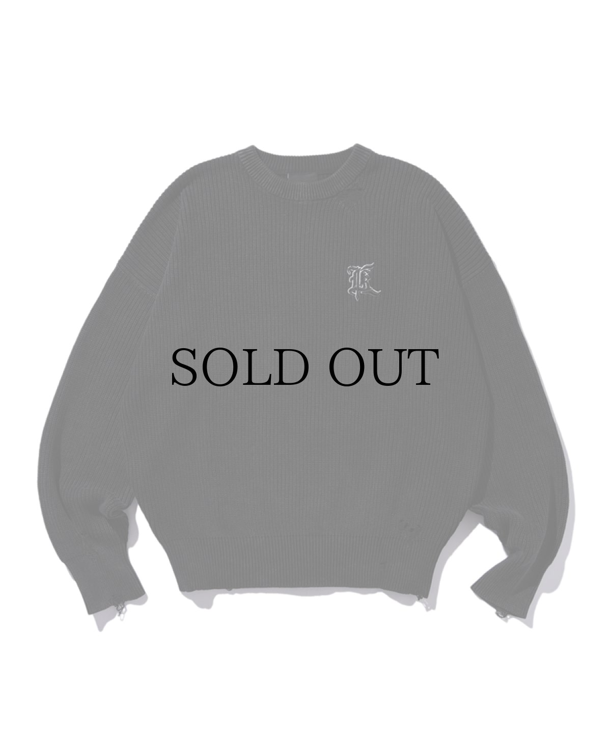 画像3: EL REIGN(エルレイン) / GORE LOGO DAMAGE WASH KNIT (3)