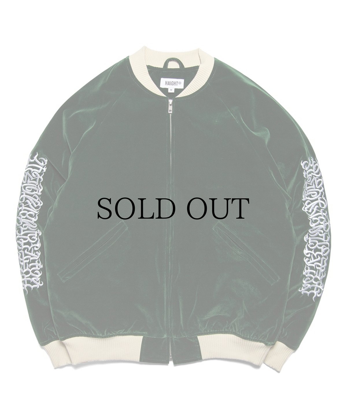 画像4: HAIGHT / [CASPER] FLAMES LOGO VELOUR JACKET (4)