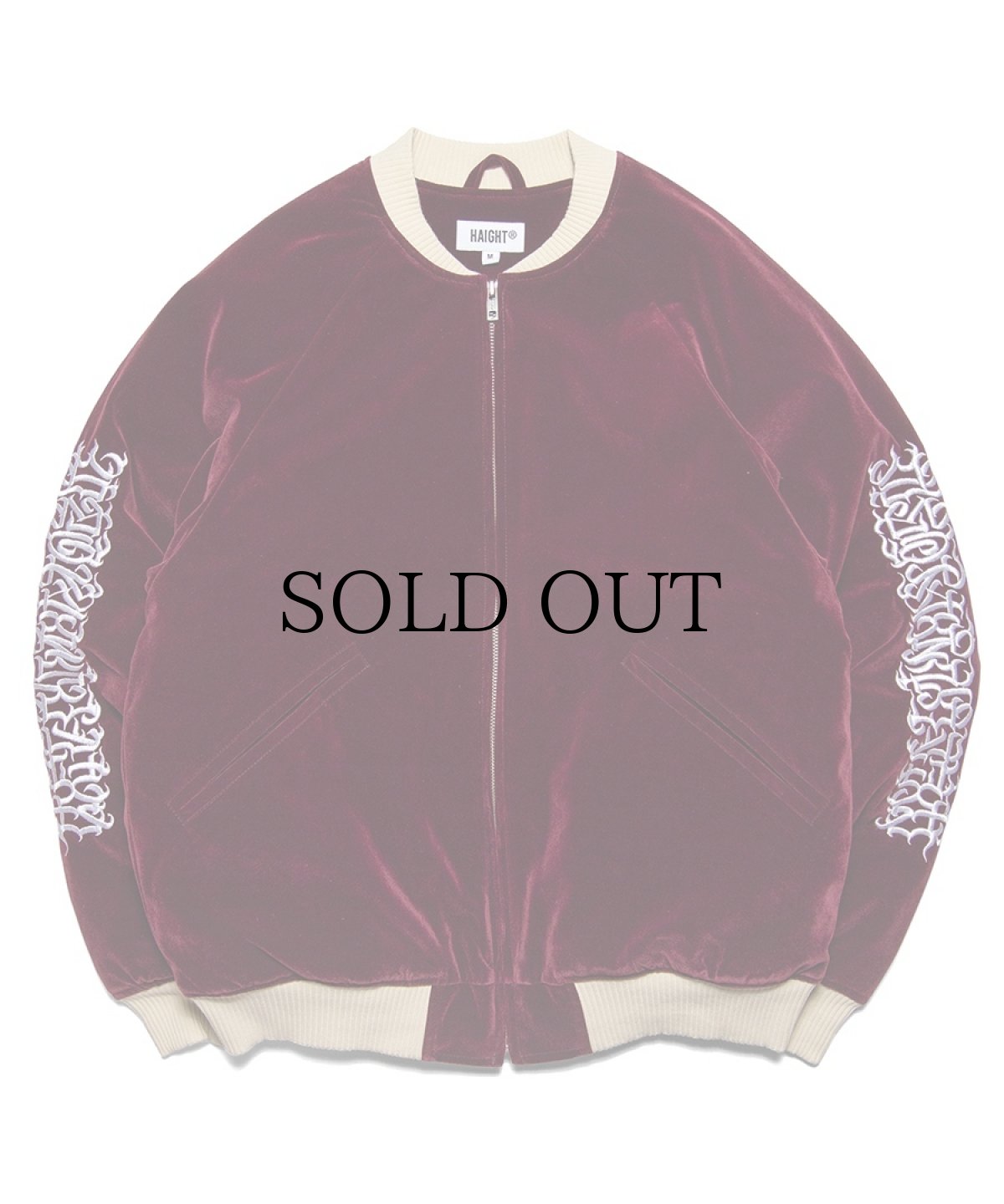 画像5: HAIGHT / [CASPER] FLAMES LOGO VELOUR JACKET (5)