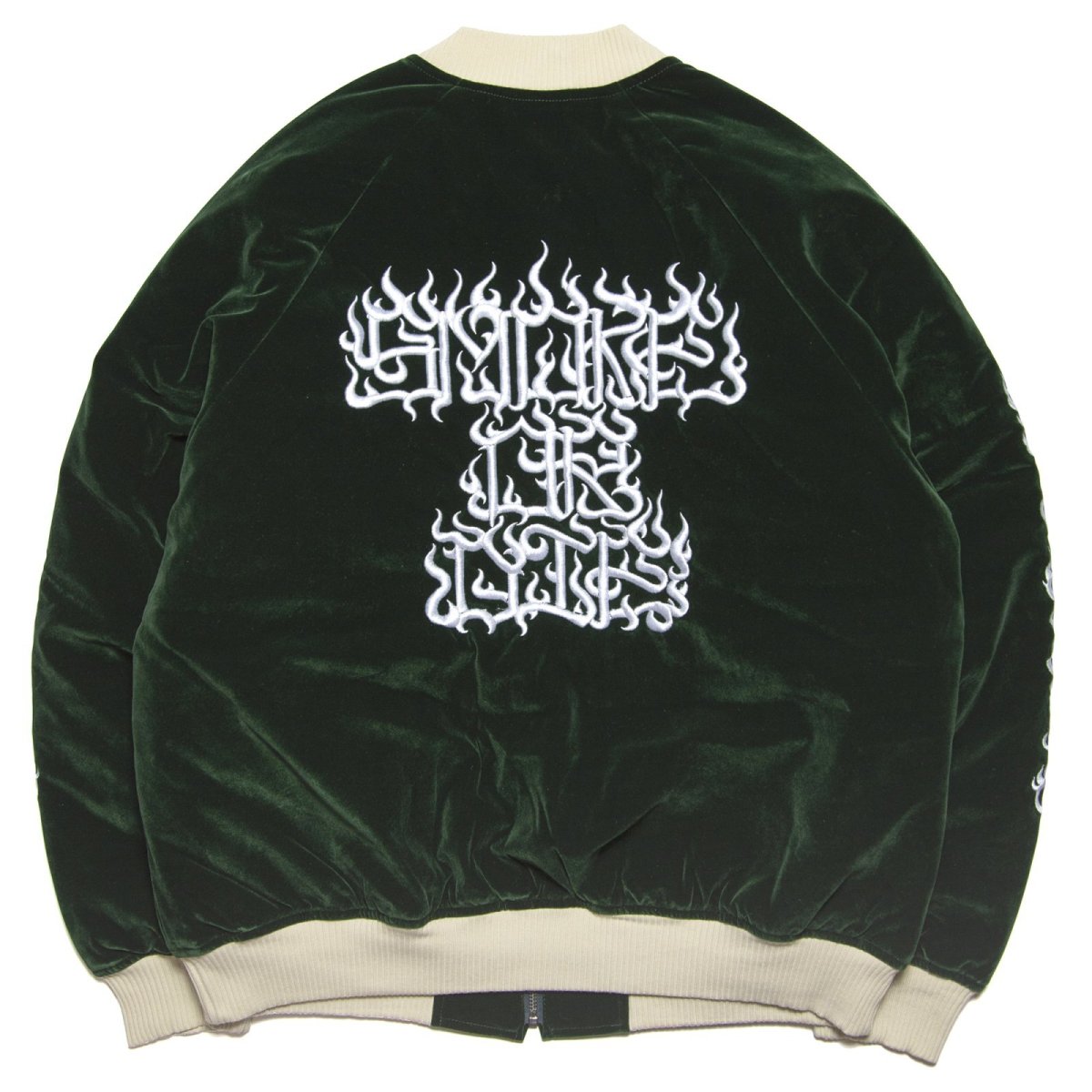画像7: HAIGHT / [CASPER] FLAMES LOGO VELOUR JACKET (7)