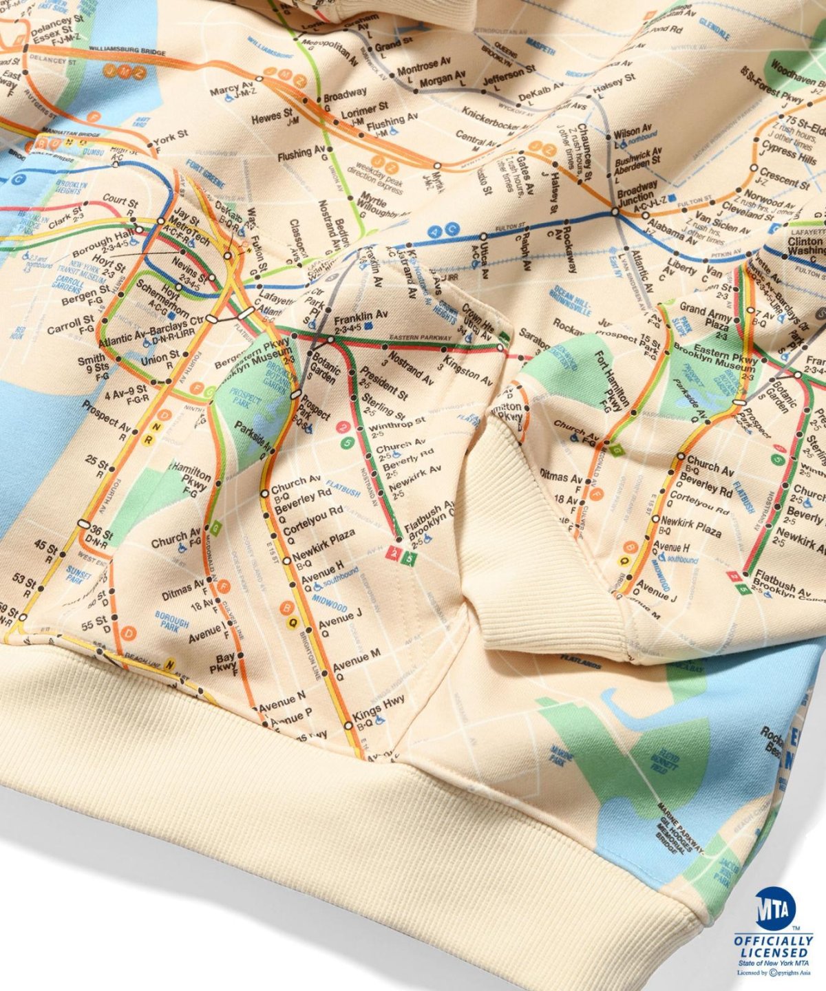 画像6: 【30%OFF】LFYT(ラファイエット) / LFYT x MTA SUBWAY MAP Lafayette LOGO HOOIDE (6)