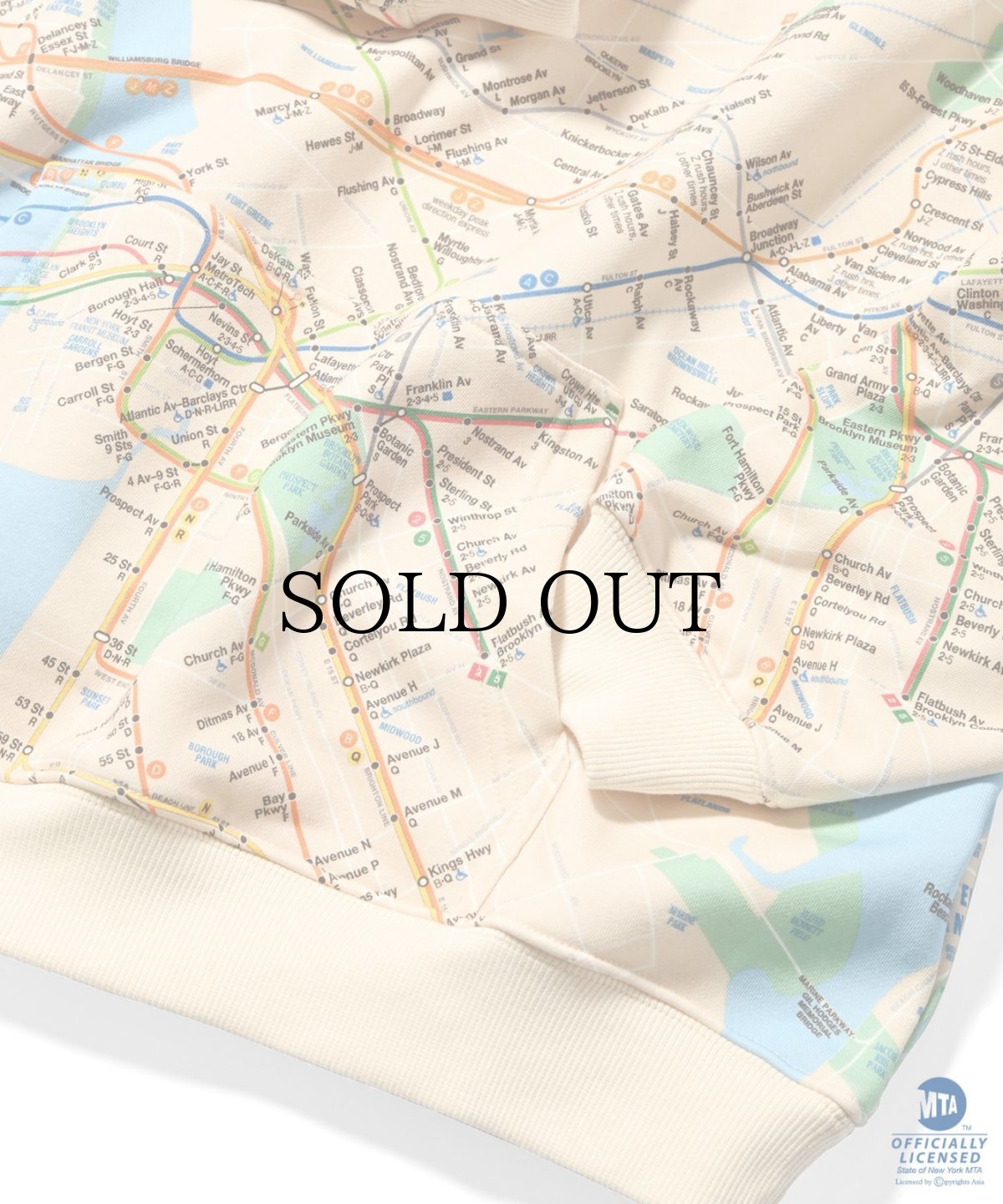 画像6: 【30%OFF】LFYT(ラファイエット) / LFYT x MTA SUBWAY MAP Lafayette LOGO HOOIDE (6)