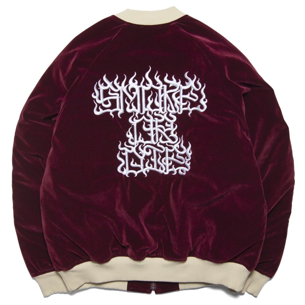 画像8: HAIGHT / [CASPER] FLAMES LOGO VELOUR JACKET (8)