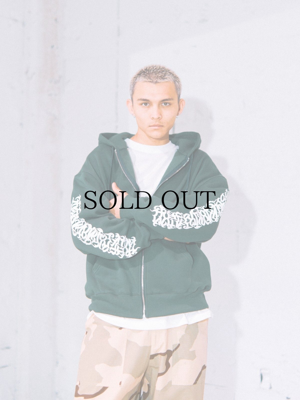 画像22: HAIGHT / [CASPER] FLAMES LOGO ZIP HOODIE (22)