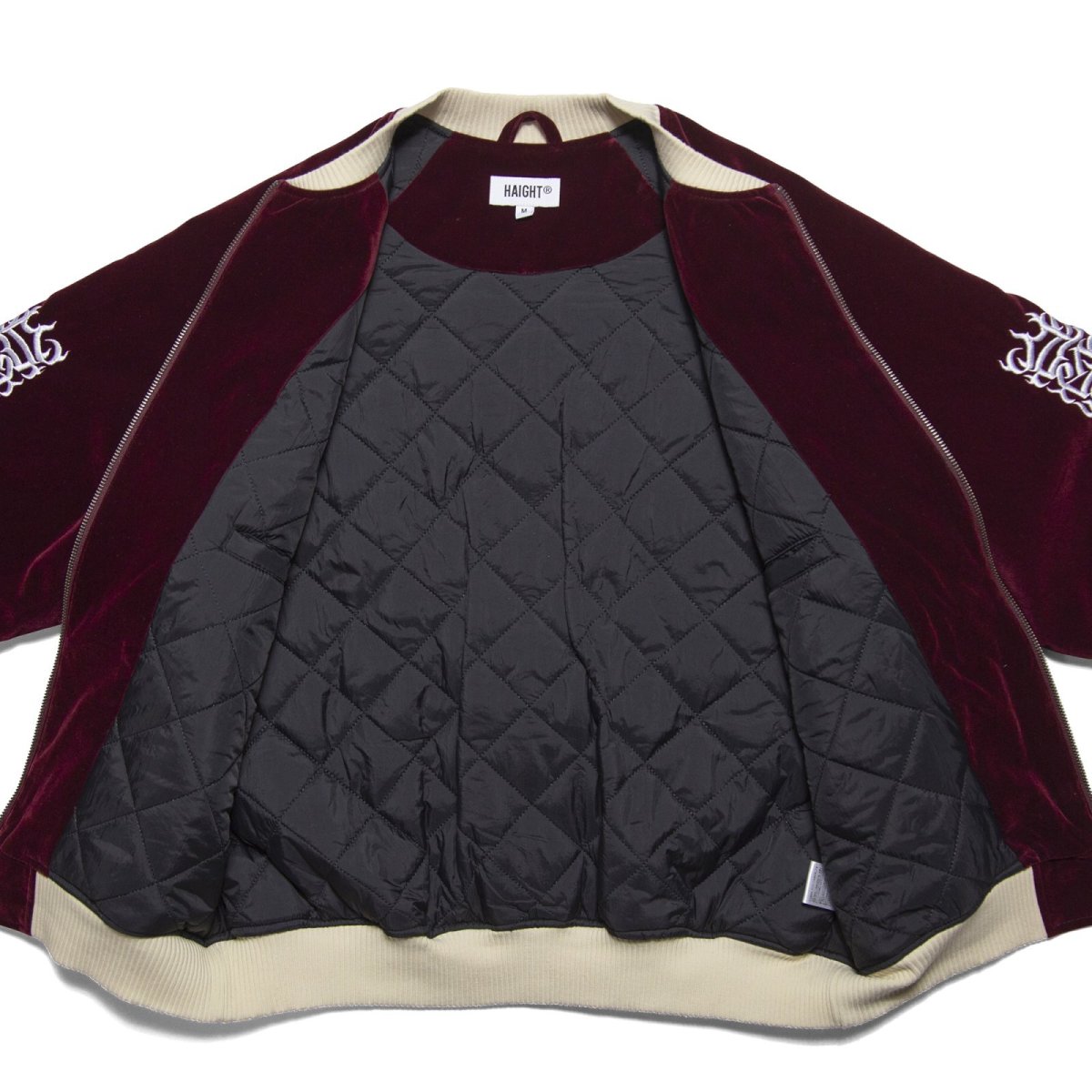 画像17: HAIGHT / [CASPER] FLAMES LOGO VELOUR JACKET (17)