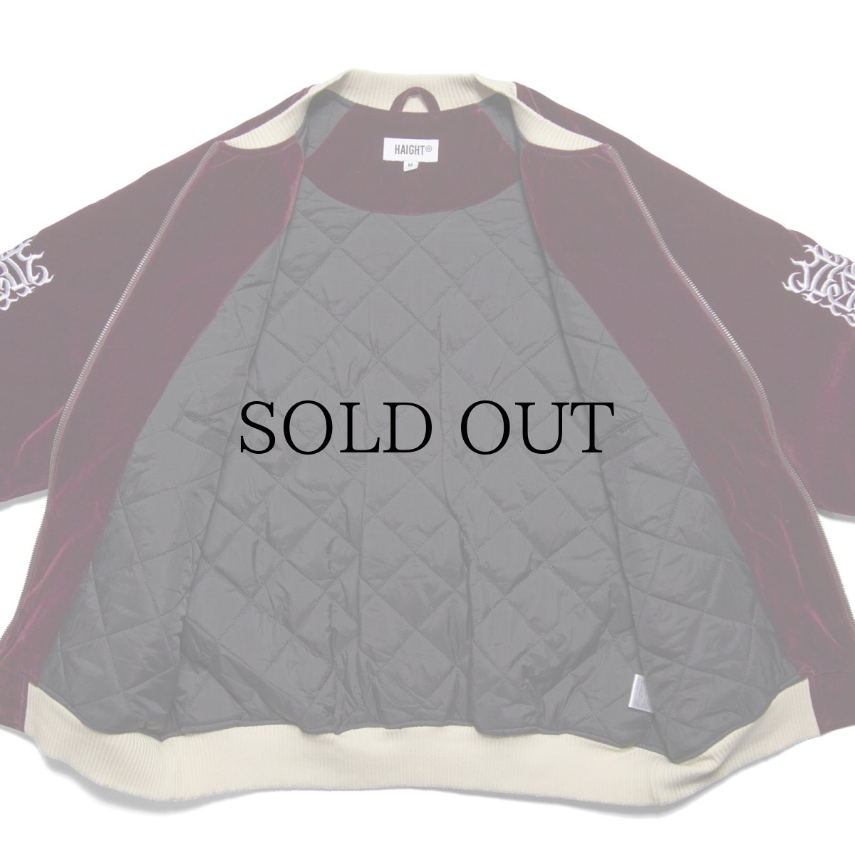 画像17: HAIGHT / [CASPER] FLAMES LOGO VELOUR JACKET (17)