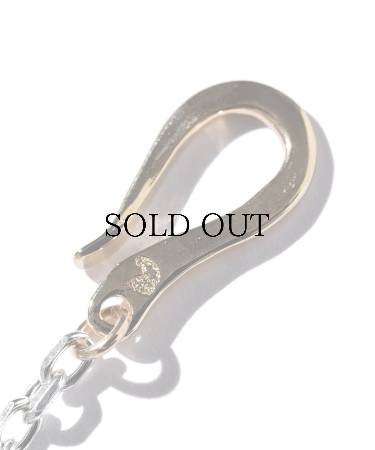 画像2: LARRY SMITH(ラリースミス) / INFINITY HOOK CABLE CHAIN M (50cm) -18K GOLD ACCENT- (2)