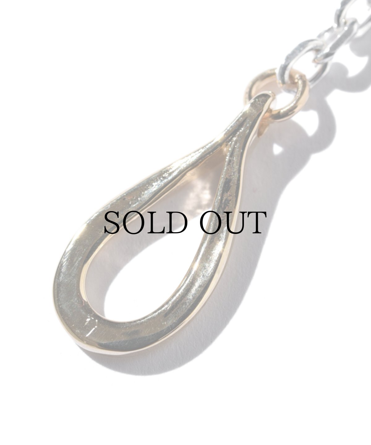 画像3: LARRY SMITH(ラリースミス) / INFINITY HOOK CABLE CHAIN M (50cm) -18K GOLD ACCENT- (3)