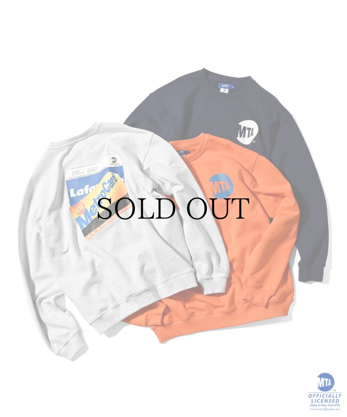 画像2: LFYT(ラファイエット) / LFYT x MTA Metro Card CREW SWEAT (2)