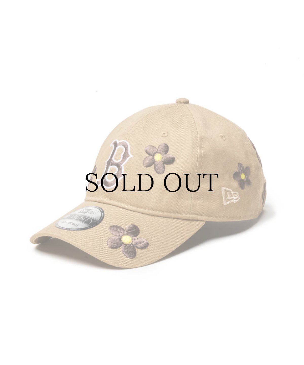 画像1: NEW ERA / 9TWENTY MLB Flower Embroidery ボストン・レッドソックス (1)