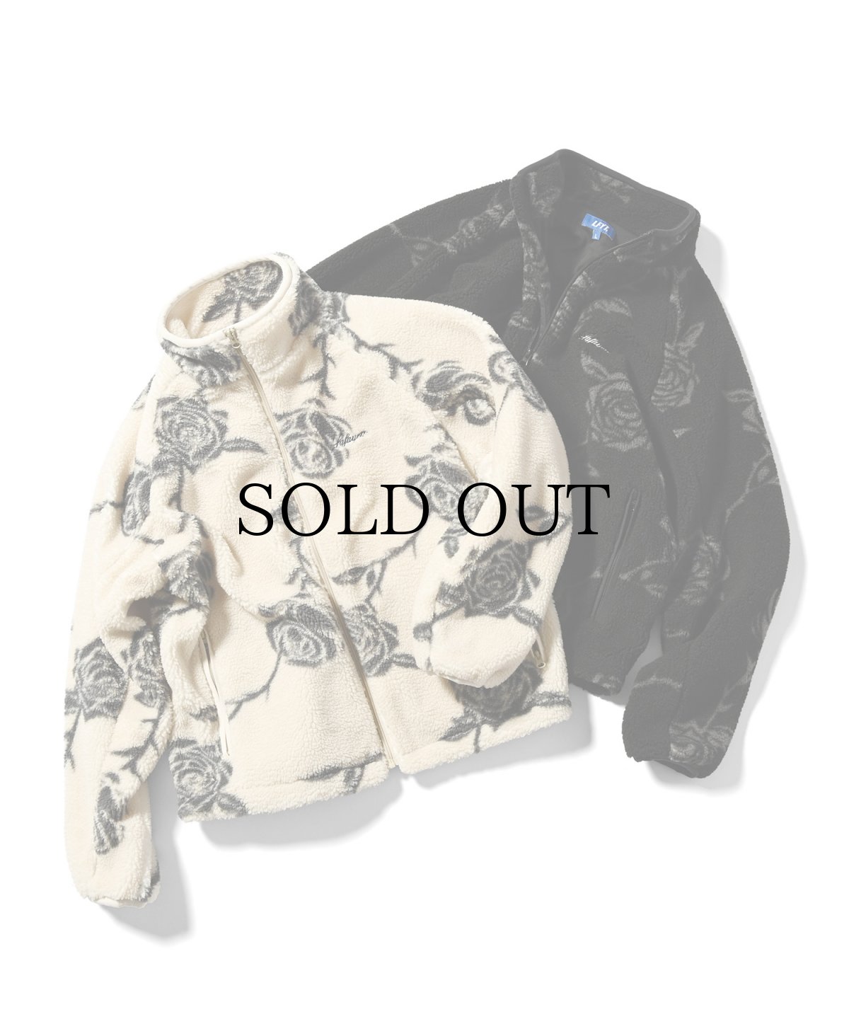 画像2: LFYT(ラファイエット) / ROSE ALLOVER PATTERNED FLEECE JACKET (2)