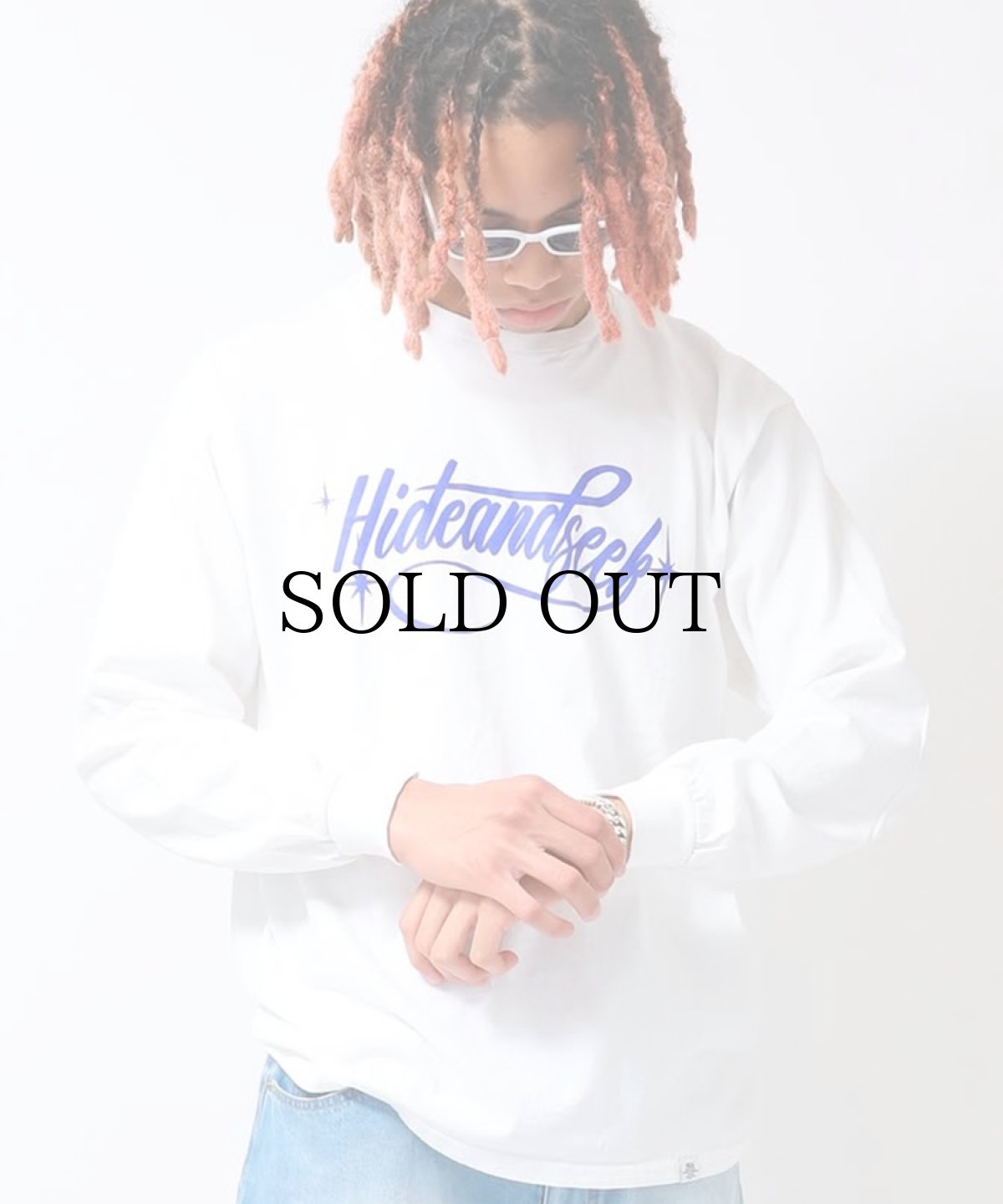 画像4: HIDEANDSEEK(ハイドアンドシーク) / Cursive Logo L/S Tee (4)