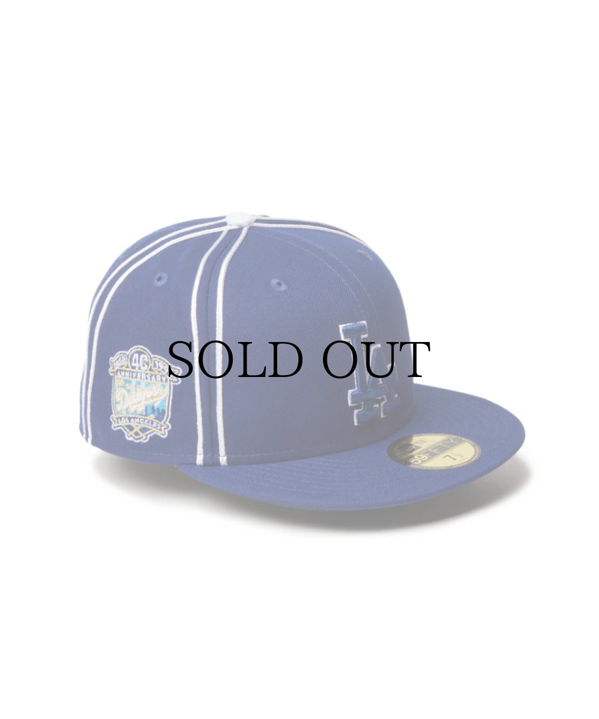画像1: NEW ERA / 59FIFTY MLB Piping ロサンゼルス・ドジャース ダークロイヤル (1)
