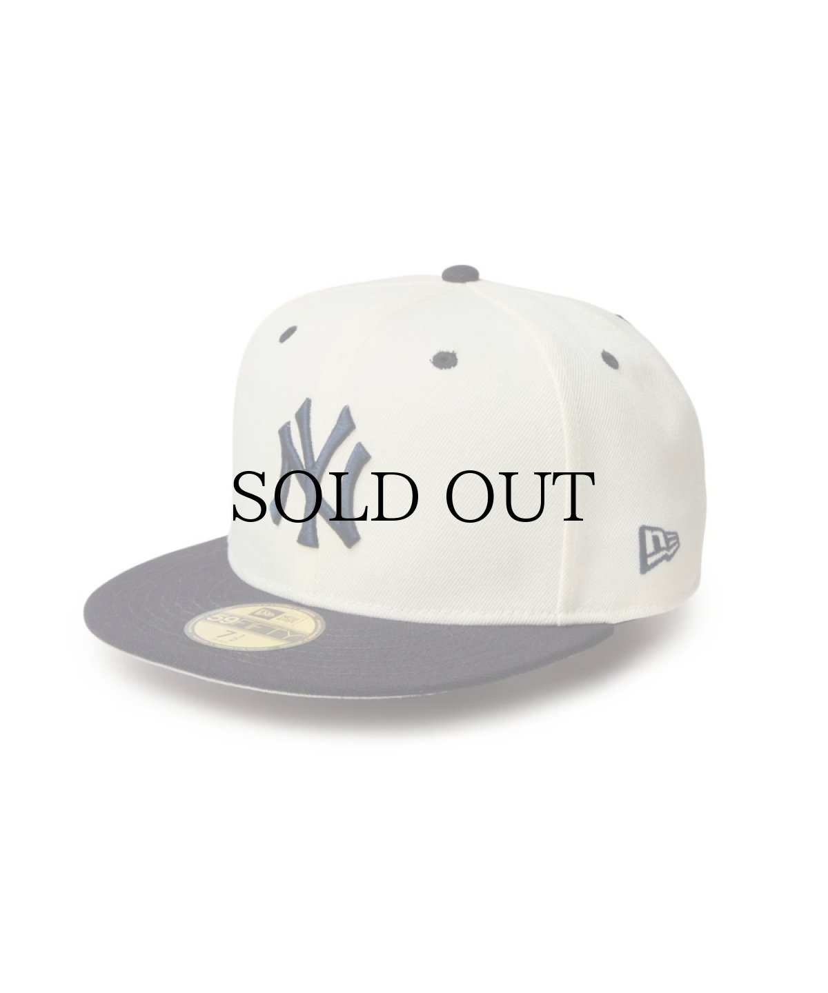 画像2: NEW ERA / 59FIFTY MLB Wool Visor ニューヨーク・ヤンキース クローム ネイビーバイザー (2)