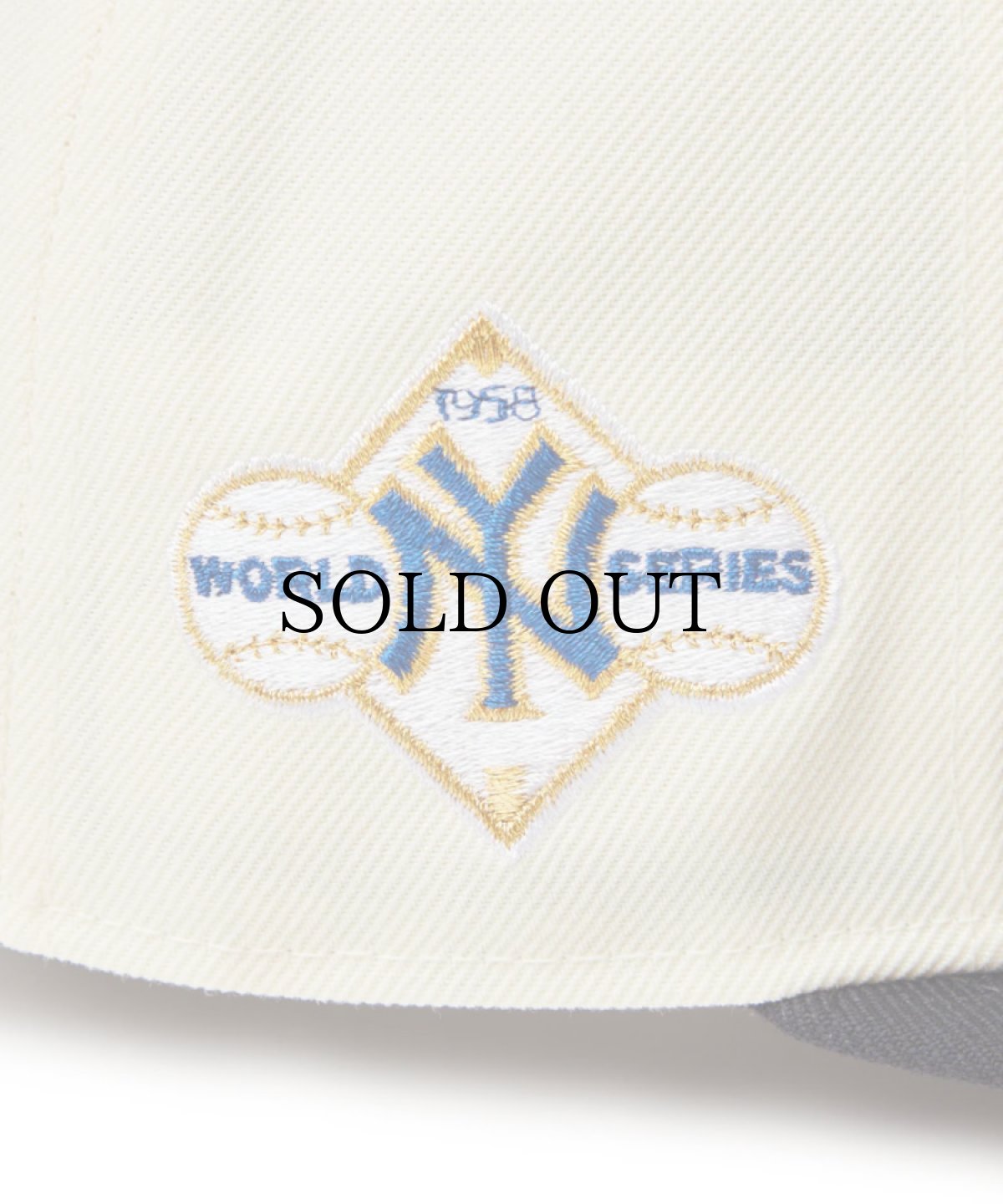 画像6: NEW ERA / 59FIFTY MLB Wool Visor ニューヨーク・ヤンキース クローム ネイビーバイザー (6)