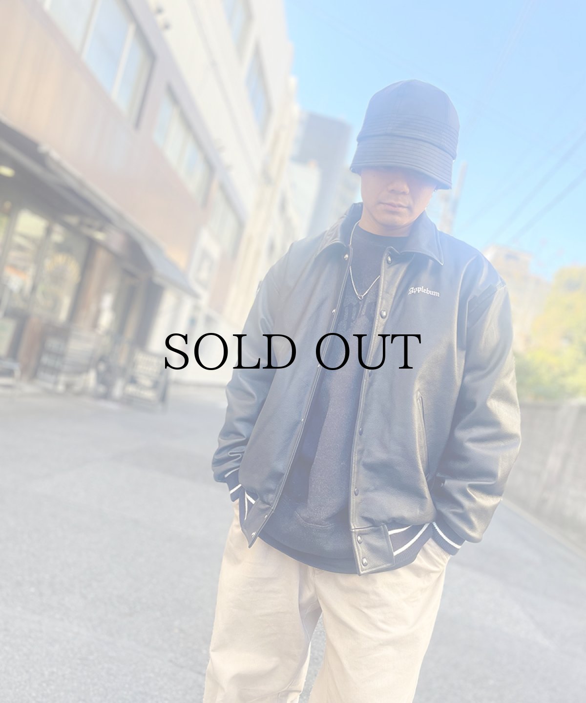 画像15: APPLEBUM(アップルバム) / All Leather Stadium Jacket (15)