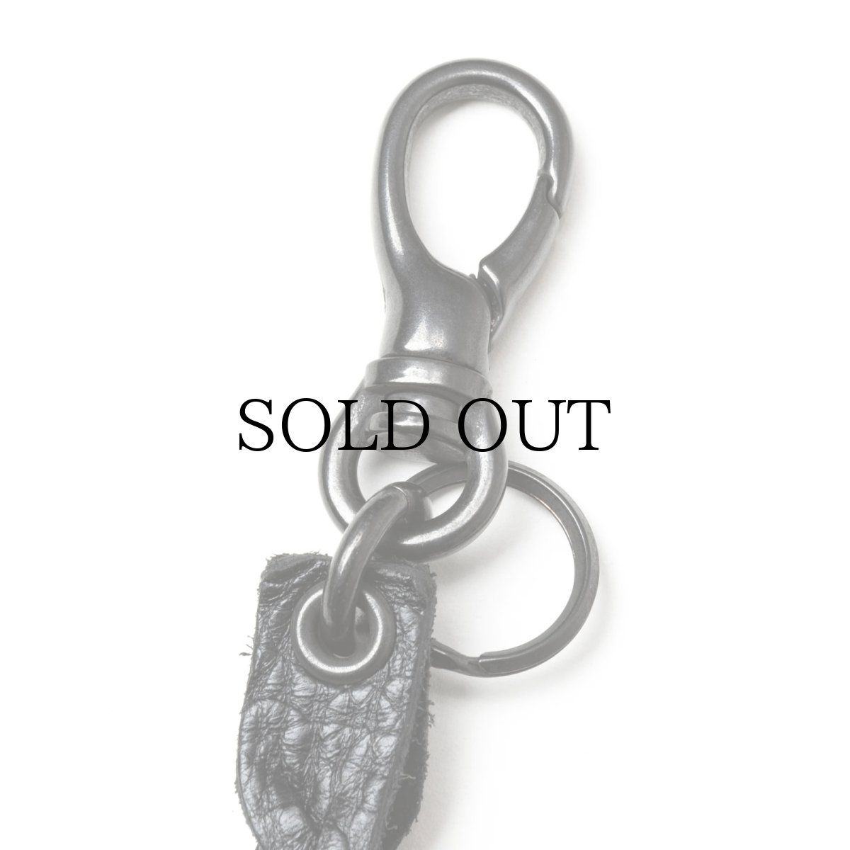 画像4: CALEE(キャリー) / STUDS & KNITTING LEATHER LONG KEY RING ＜TYPE A＞ (4)