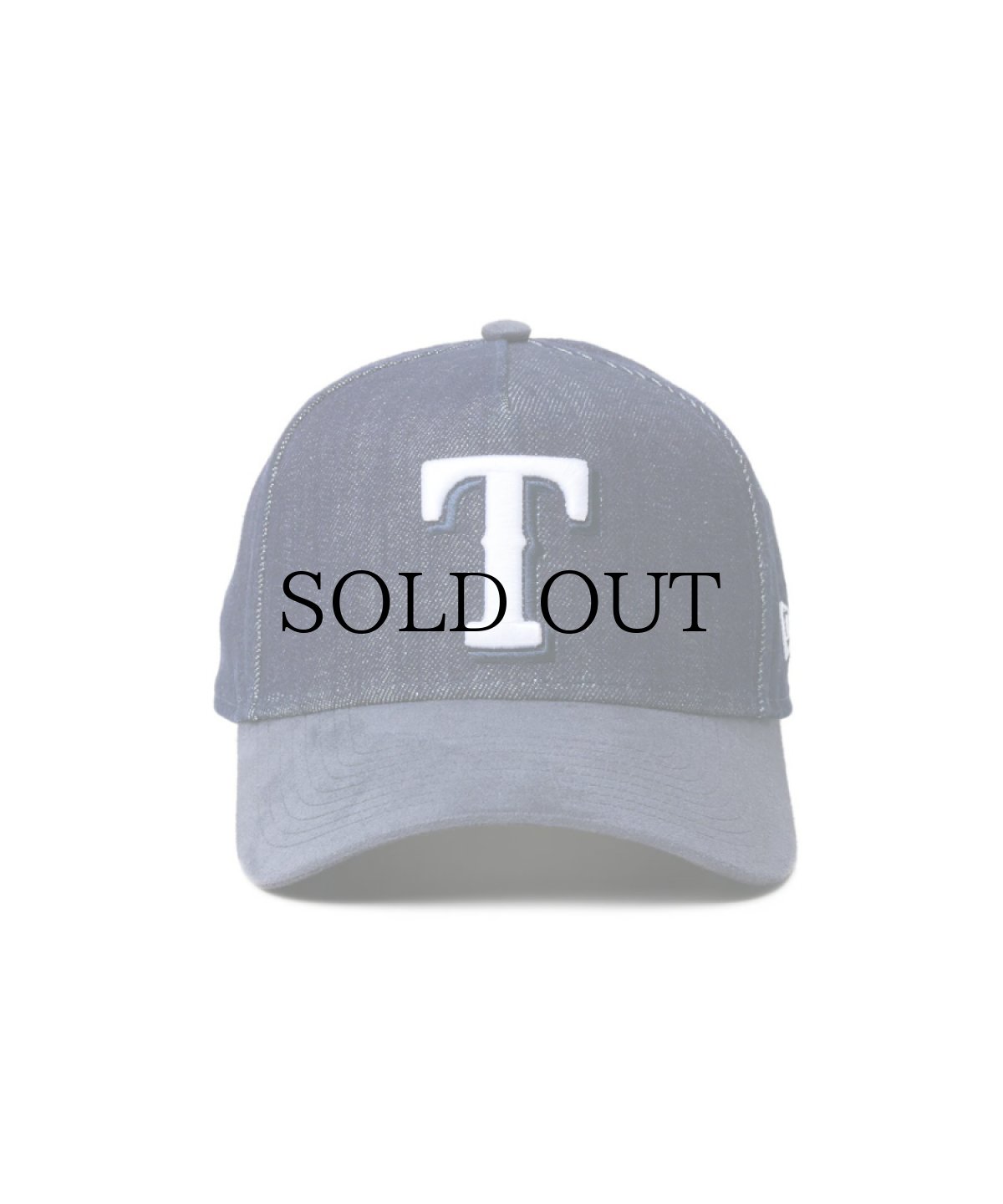 画像2: NEW ERA / 9FORTY A-Frame MLB Denim 2-Tone テキサス・レンジャーズ インディゴデニム ネイビースウェードバイザー (2)