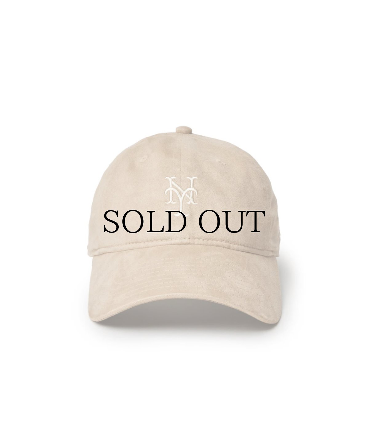 画像2: NEW ERA / 9TWENTY MLB Synthetic Suede ニューヨーク・メッツ ベージュ (2)