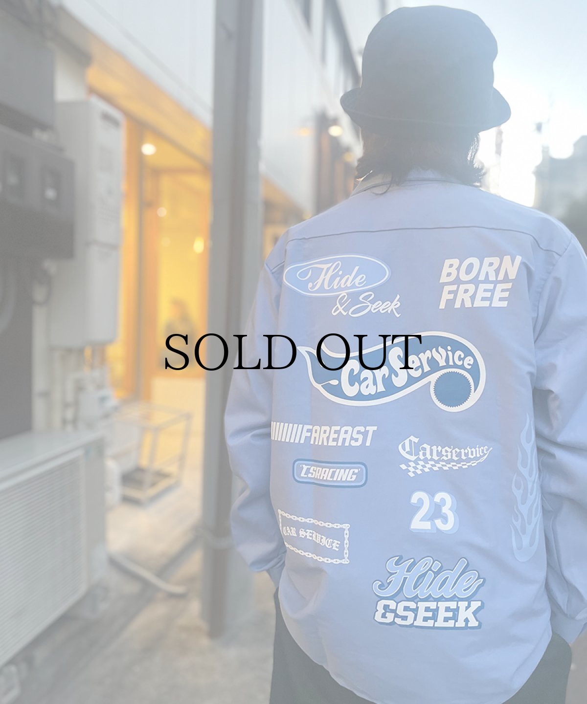 画像5: HIDEANDSEEK(ハイドアンドシーク) / HIDEANDSEEK×CarService Work L/S Shirt (5)