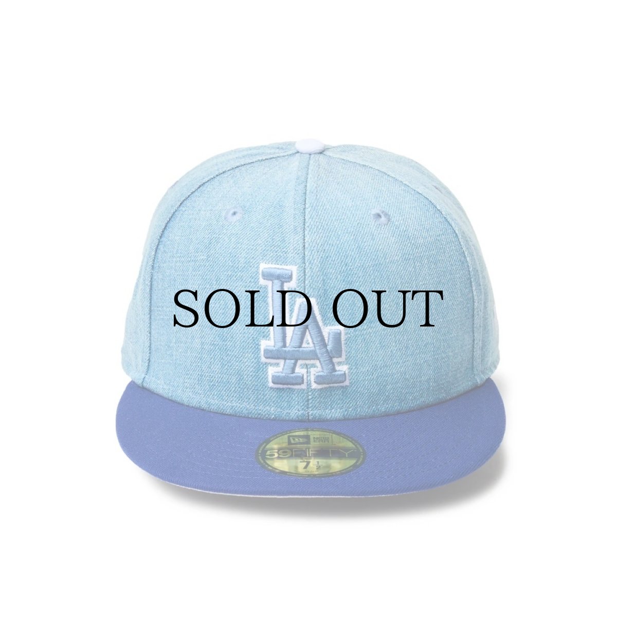 画像2: NEW ERA / 59FIFTY MLB Denim 2-Tone ロサンゼルス・ドジャース (2)