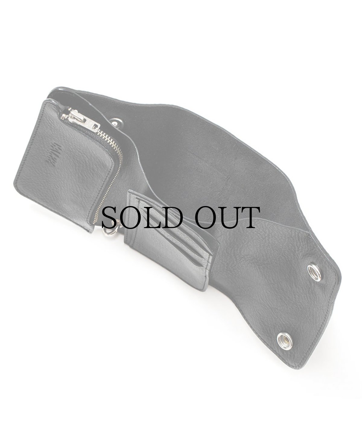 画像6: CALEE(キャリー) / STUDS LEATHER FLAP HALF WALLET (6)