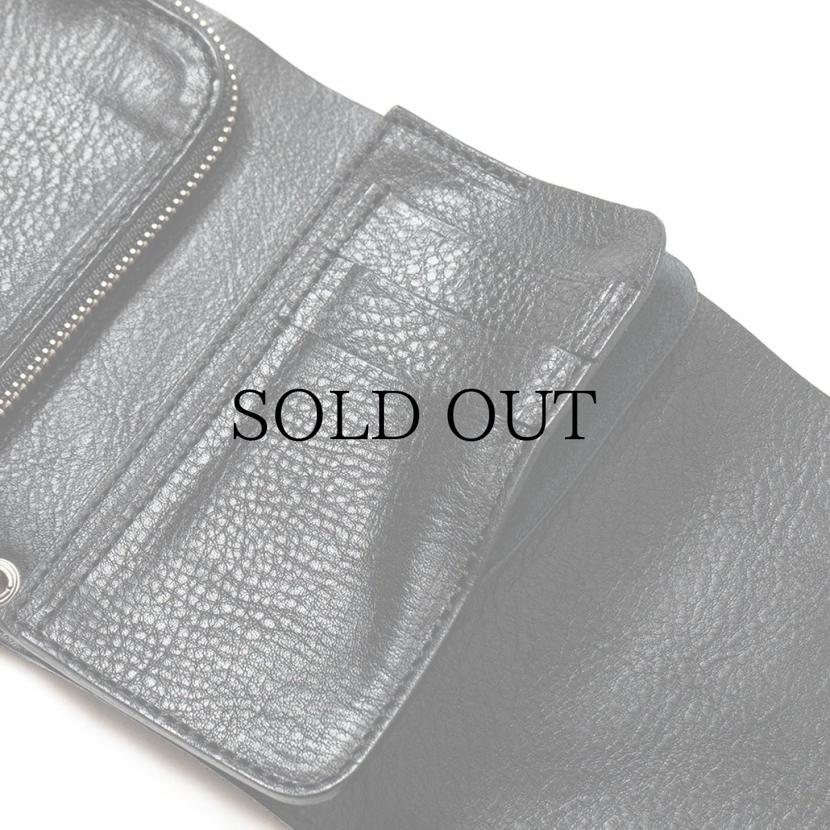 画像8: CALEE(キャリー) / STUDS LEATHER FLAP HALF WALLET (8)