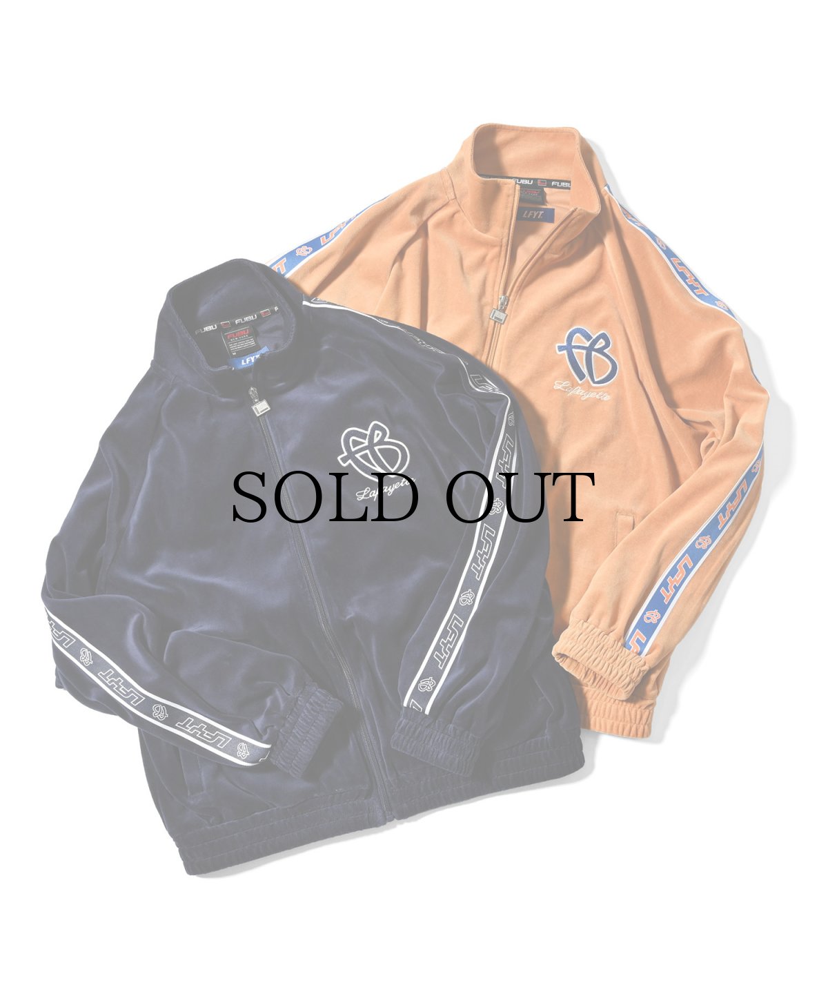 画像2: 【30%OFF】 LFYT(ラファイエット) / LFYT x FUBU VELOUR TRACK JACKET (2)
