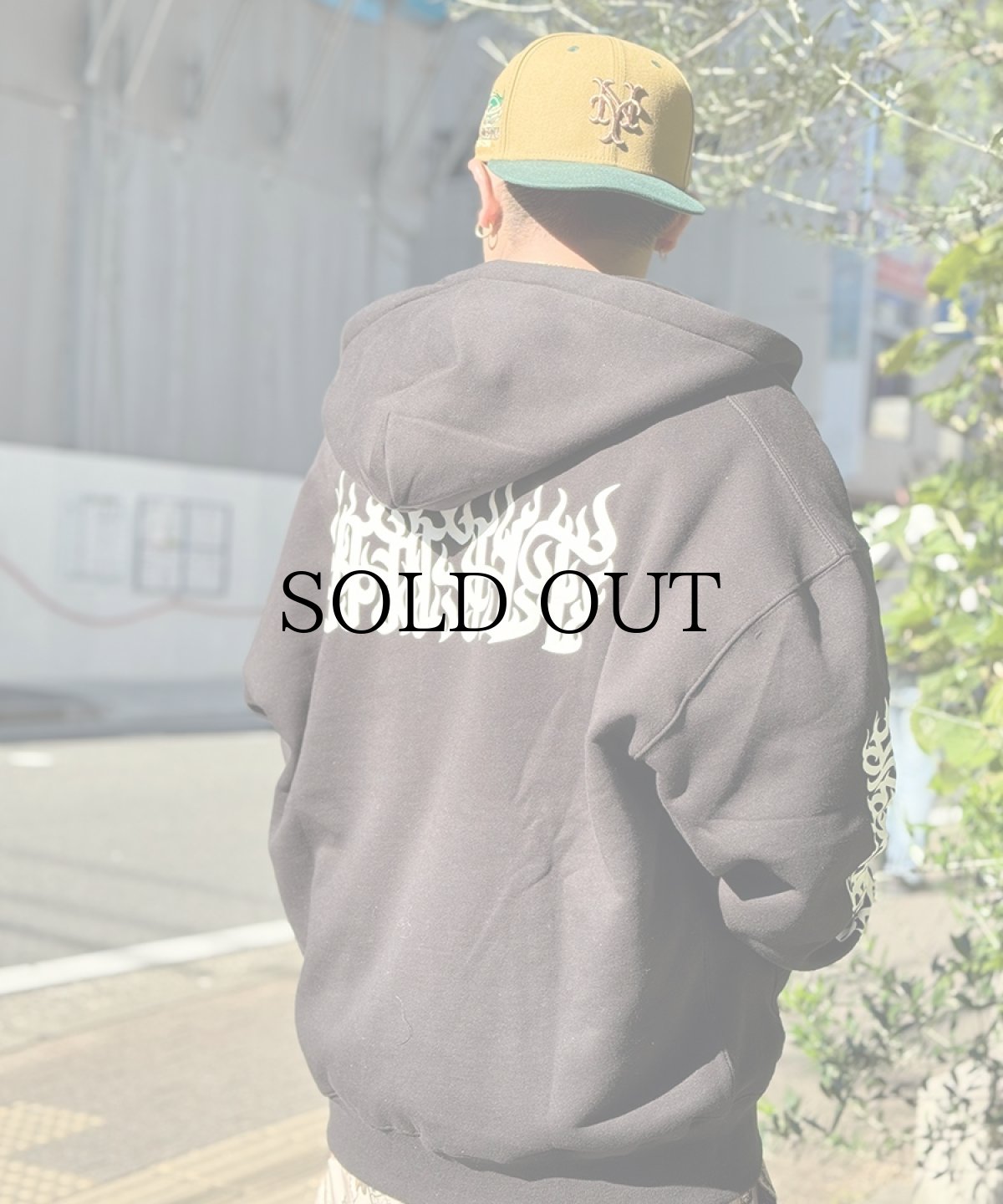 画像1: HAIGHT / [CASPER] FLAMES LOGO ZIP HOODIE (1)