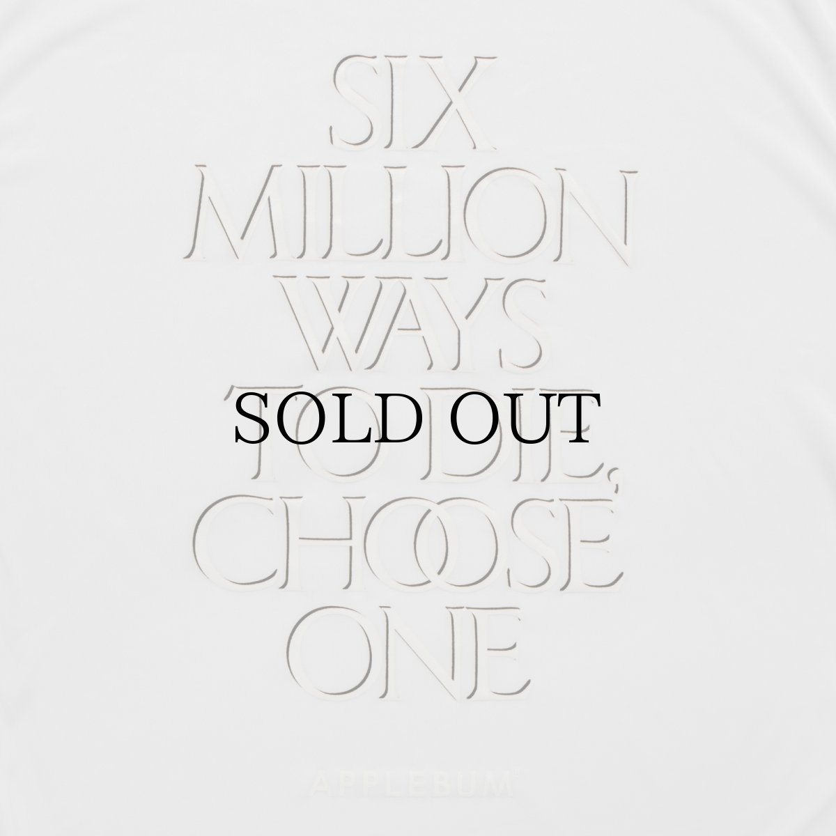 画像10: APPLEBUM(アップルバム) / “Six Million” Dry T-shirt [Show & Prove] (10)
