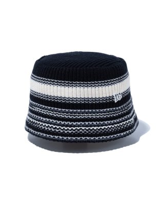 ニューエラ ニットバケット マルチボーダー オフホワイト SMサイズ NEW ERA(ニューエラ)バケットハット ニットバケット マルチ