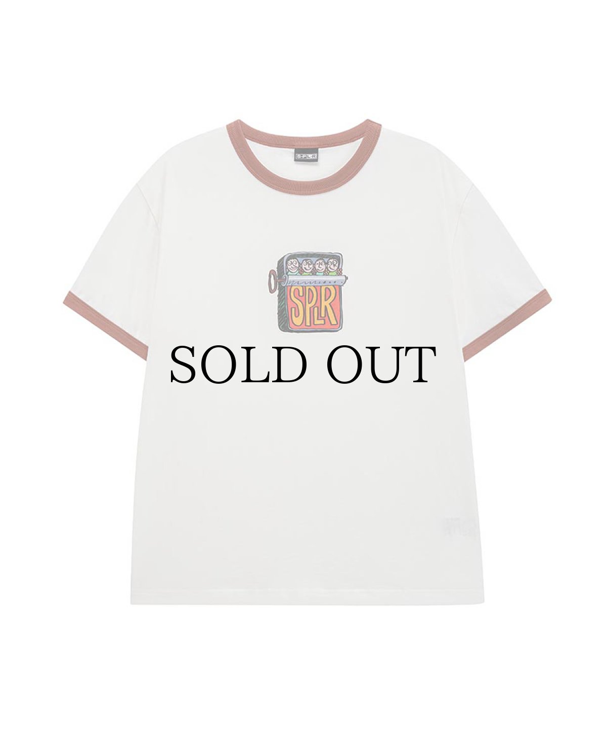 画像1: SPLR / Canned Logo Brown Ringer Tee (1)