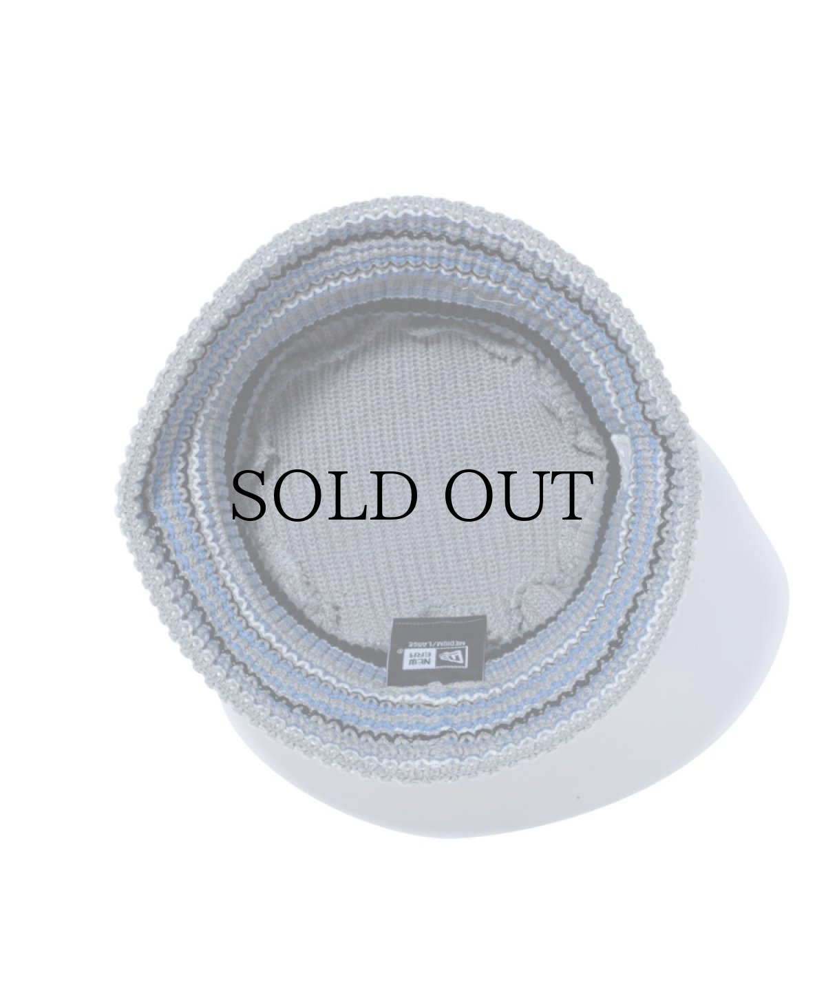 画像3: NEW ERA / ニットバケット マルチボーダー ライトグレー (3)