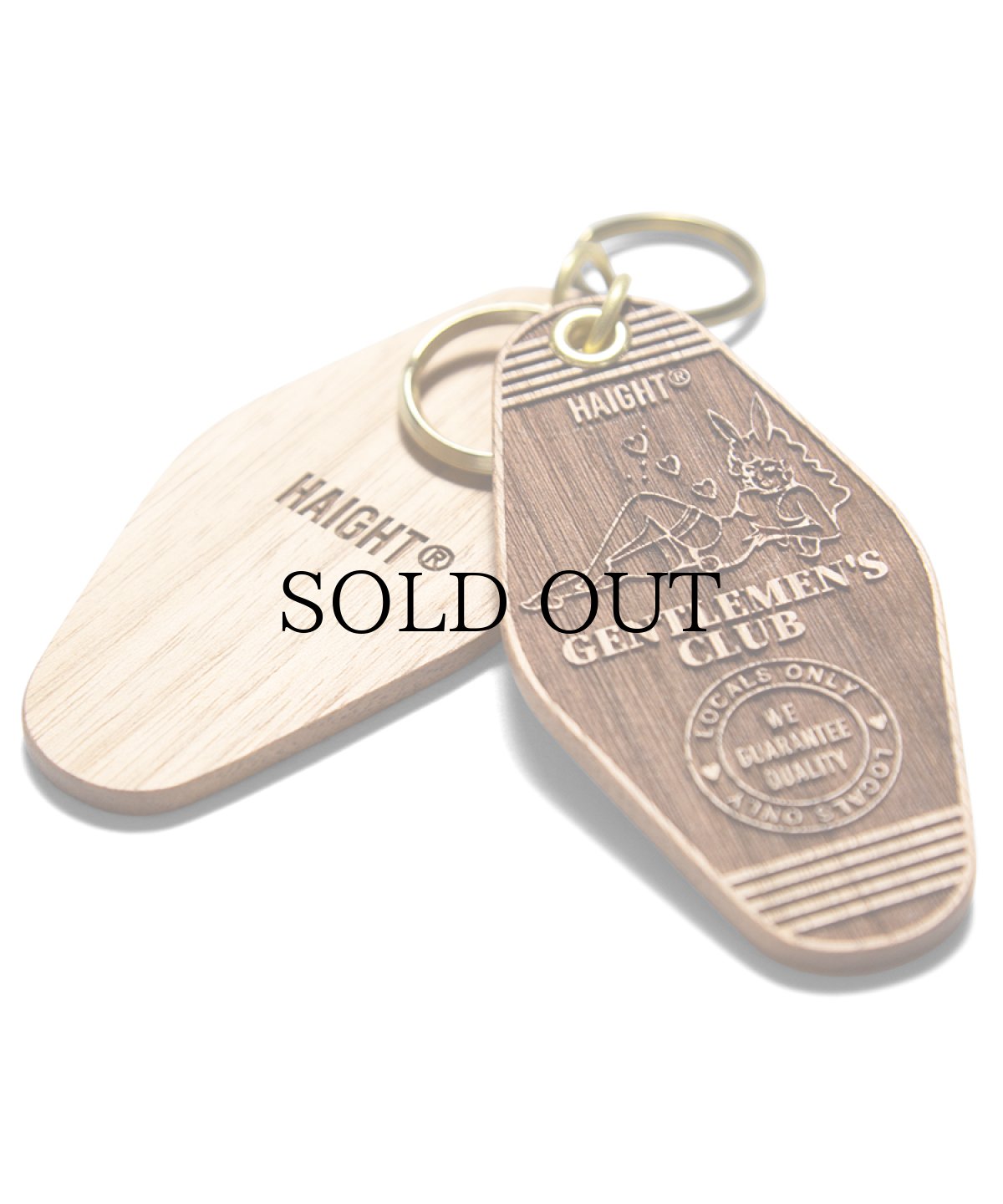 画像1: HAIGHT / WOODEN KEY TAG (1)