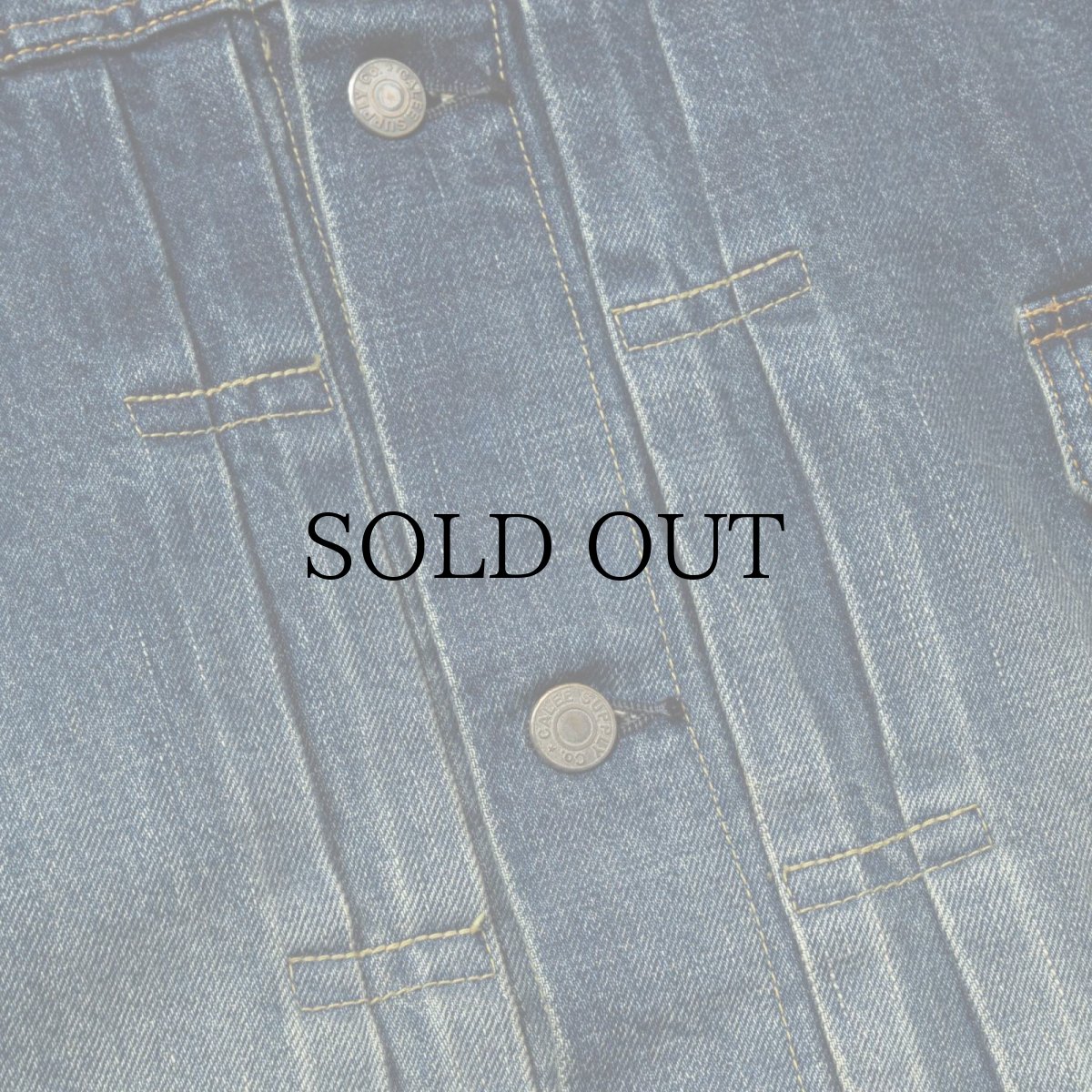 画像4: CALEE(キャリー) / 1ST TYPE NO COLLAR DENIM JACKET <USED> (4)
