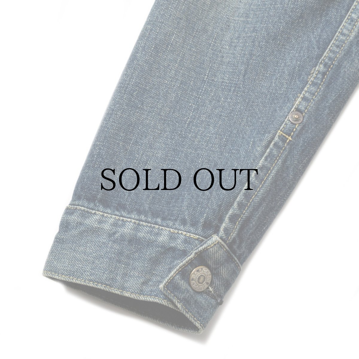 画像8: CALEE(キャリー) / 1ST TYPE NO COLLAR DENIM JACKET <USED> (8)