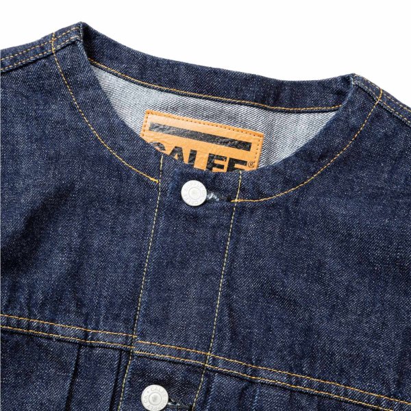 CALEE(キャリー) ジャケット 1ST TYPE NO COLLAR DENIM JACKET ＜OW