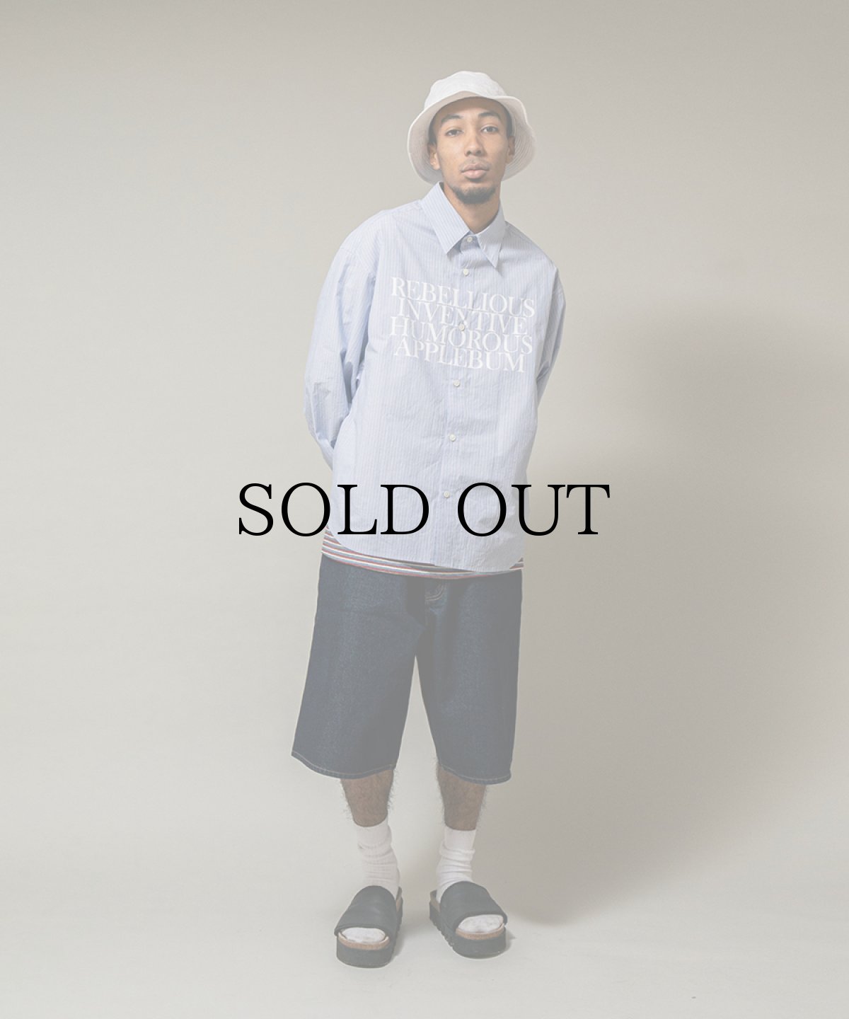 画像2: APPLEBUM(アップルバム) / ”Philosophy” Oversize Print L/S Shirt (2)